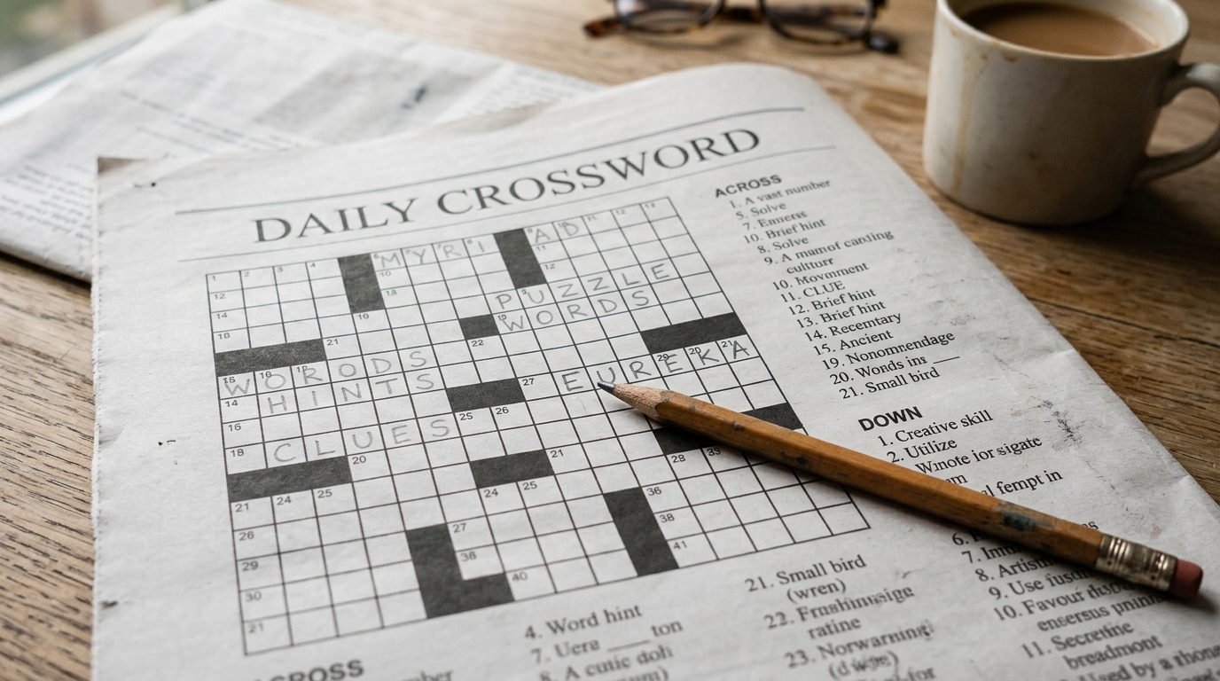 mini crossword sure clues illustration for Crossword Mini
